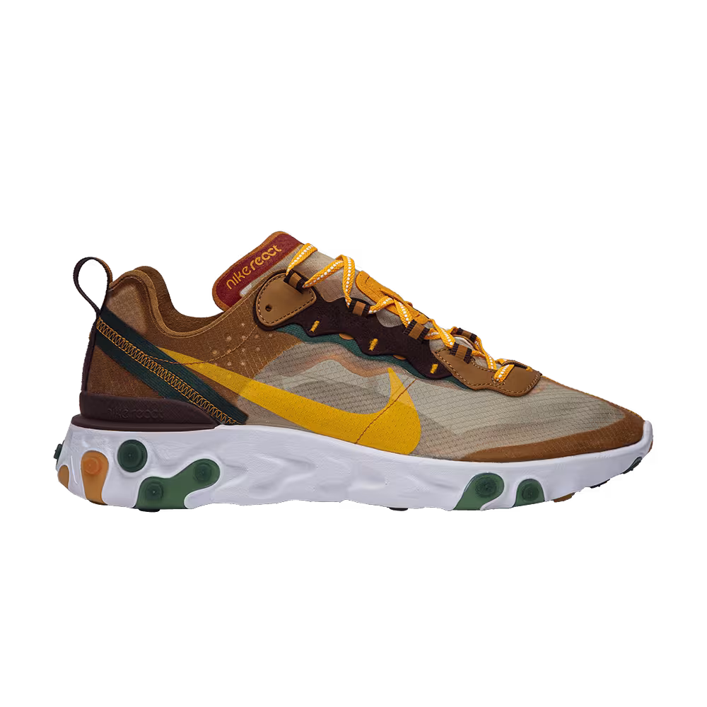 Nike React Element 87 Ivory Orange