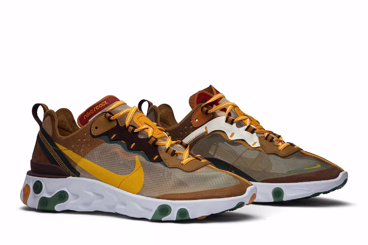 Nike React Element 87 Ivory Orange, view 9
