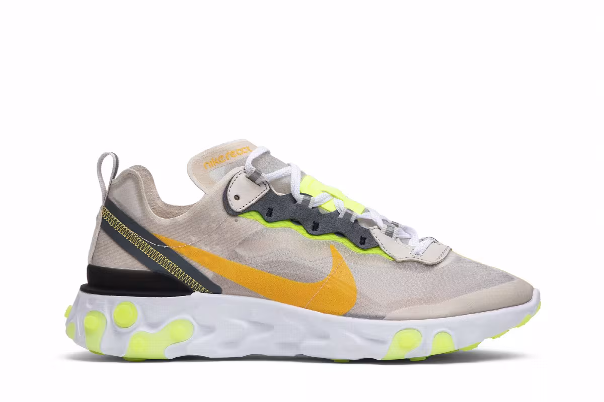 Nike React Element 87 Light Orewood, Touch Of Lime, view 2