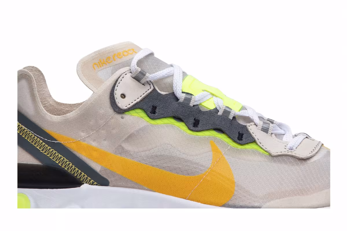 Nike React Element 87 Light Orewood, Touch Of Lime, view 3