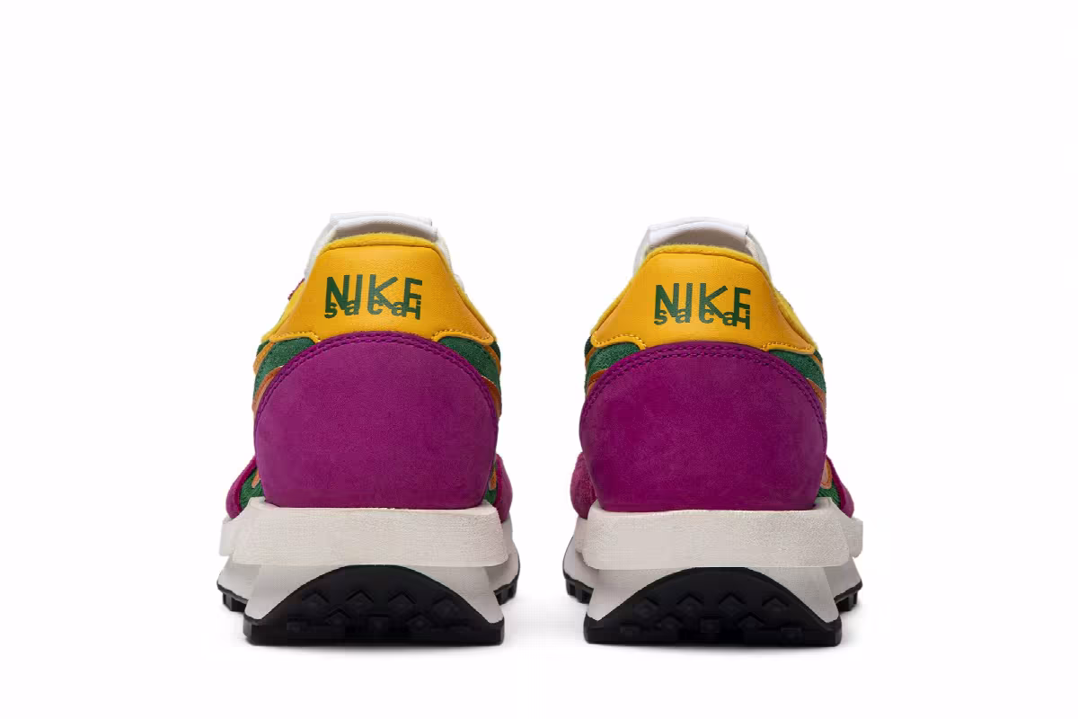 sacai x Nike LDWaffle Pine Green, view 7