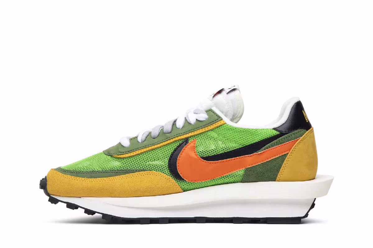 sacai x Nike LDWaffle Green Gusto, view 4