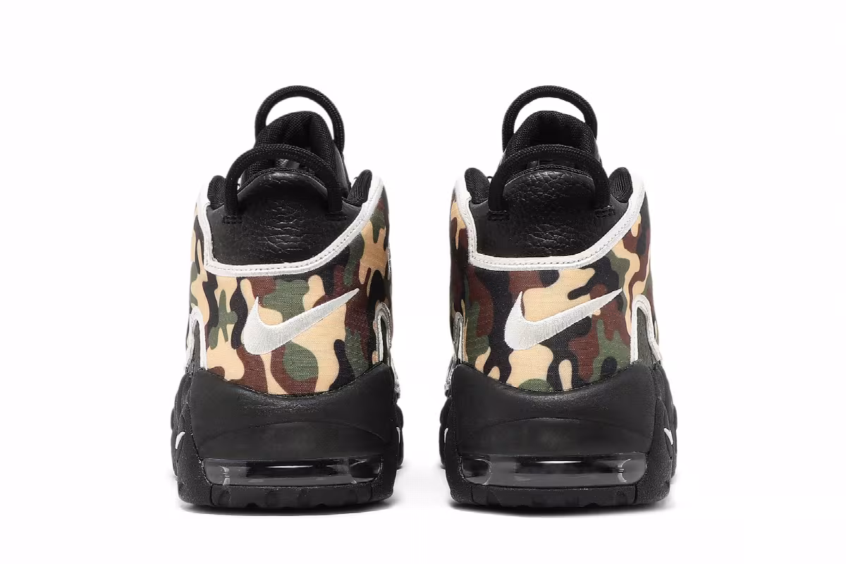 Nike Air More Uptempo QS Black Camo, view 7