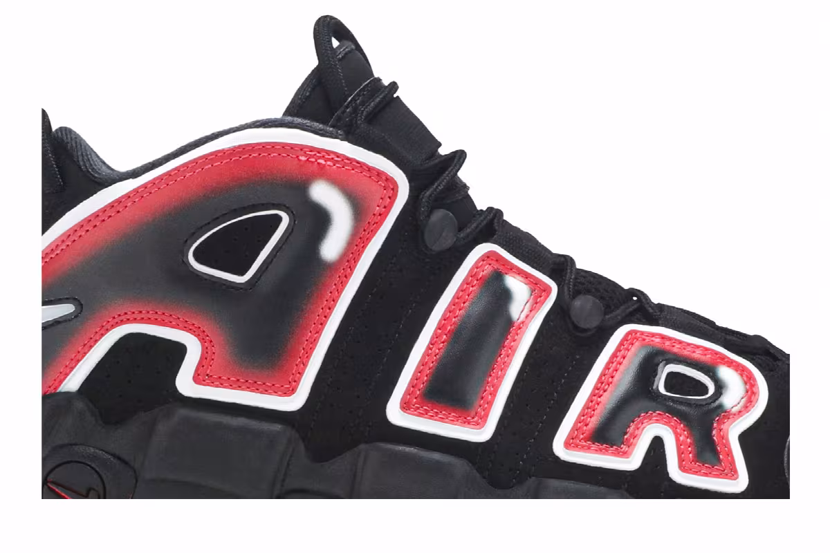 Nike Air More Uptempo 96 Laser Crimson, view 3