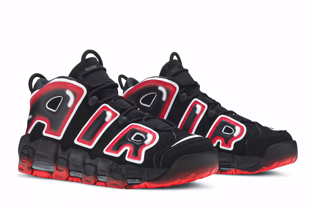 Nike Air More Uptempo 96 Laser Crimson, view 9