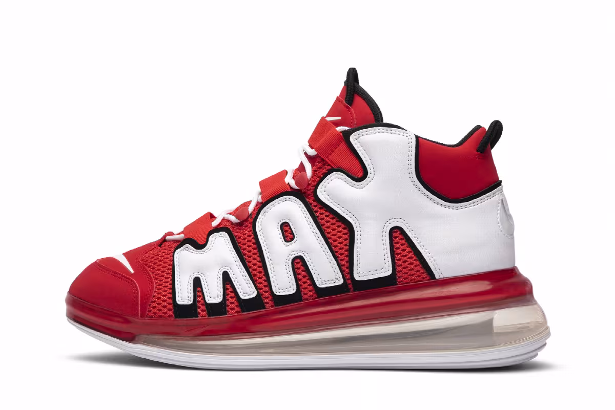 Nike Air More Uptempo 720 University Red, view 4