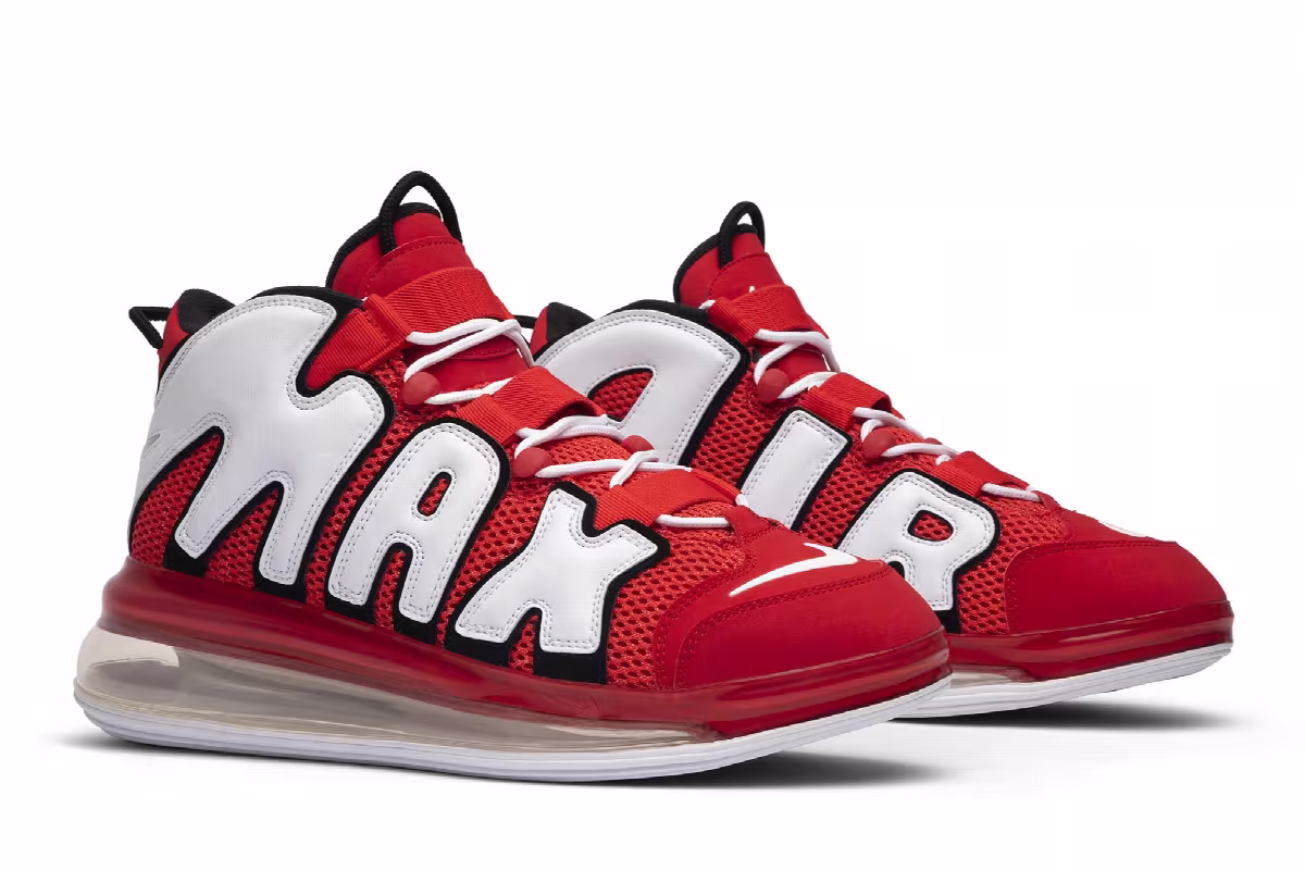 Nike Air More Uptempo 720 University Red, view 9