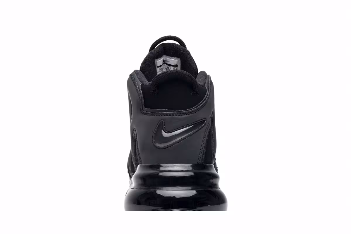 Nike Air More Uptempo 720 QS Triple Black, view 8