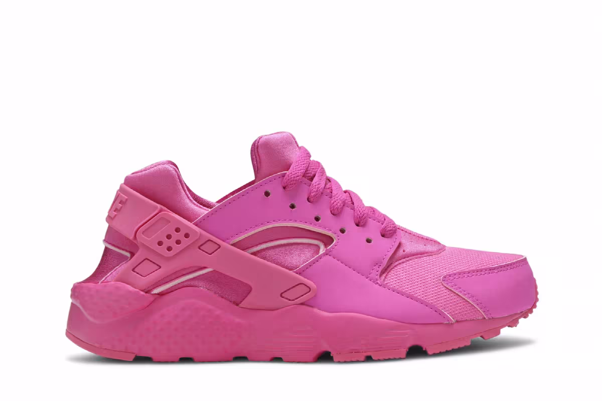 Nike Huarache Run GS Laser Fuchsia, view 2