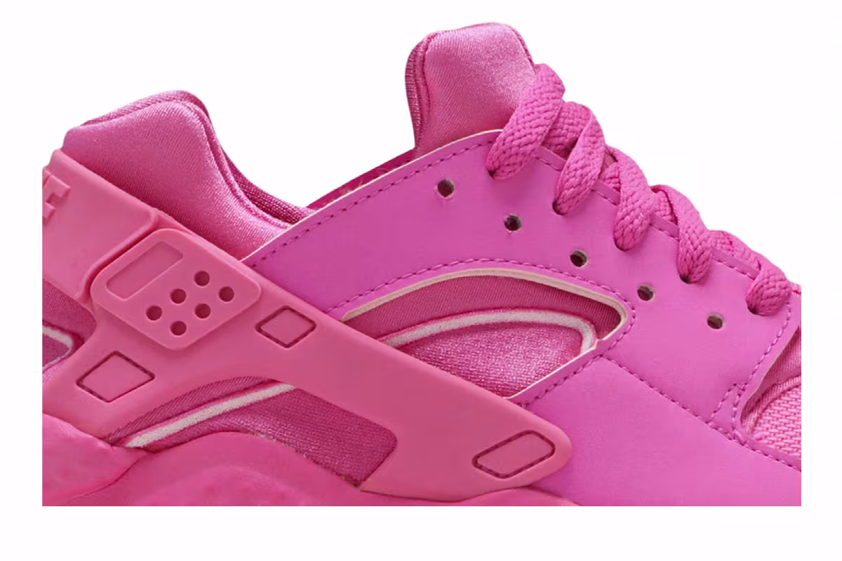 Nike Huarache Run GS Laser Fuchsia, view 3