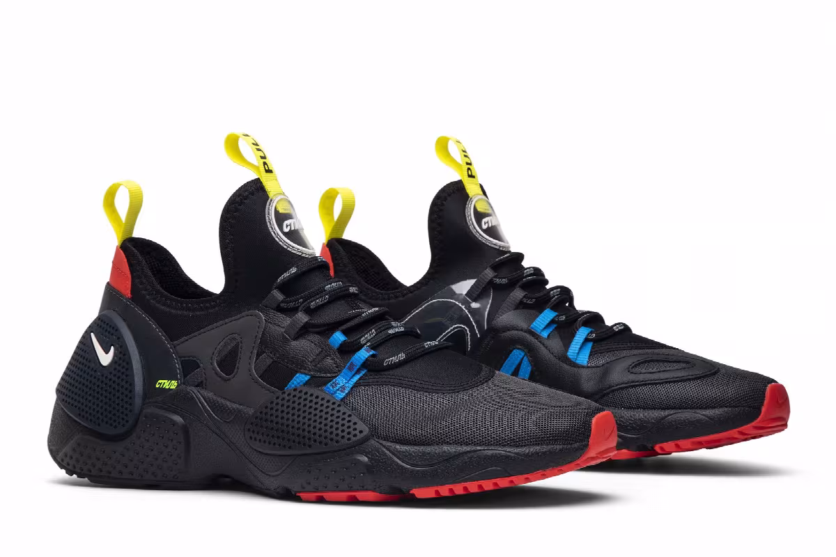 Heron Preston x Nike Huarache E.D.G.E. Black, view 9