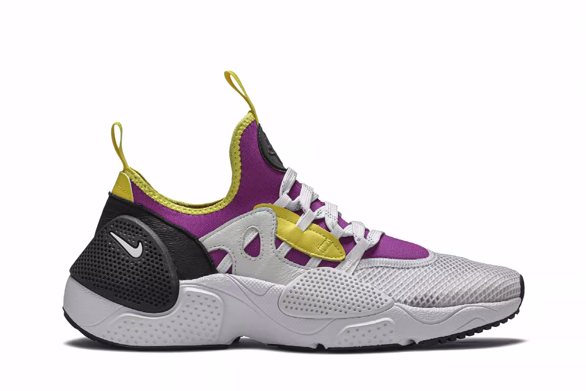 Nike Air Huarache Edge TXT Magenta Yellow, view 2