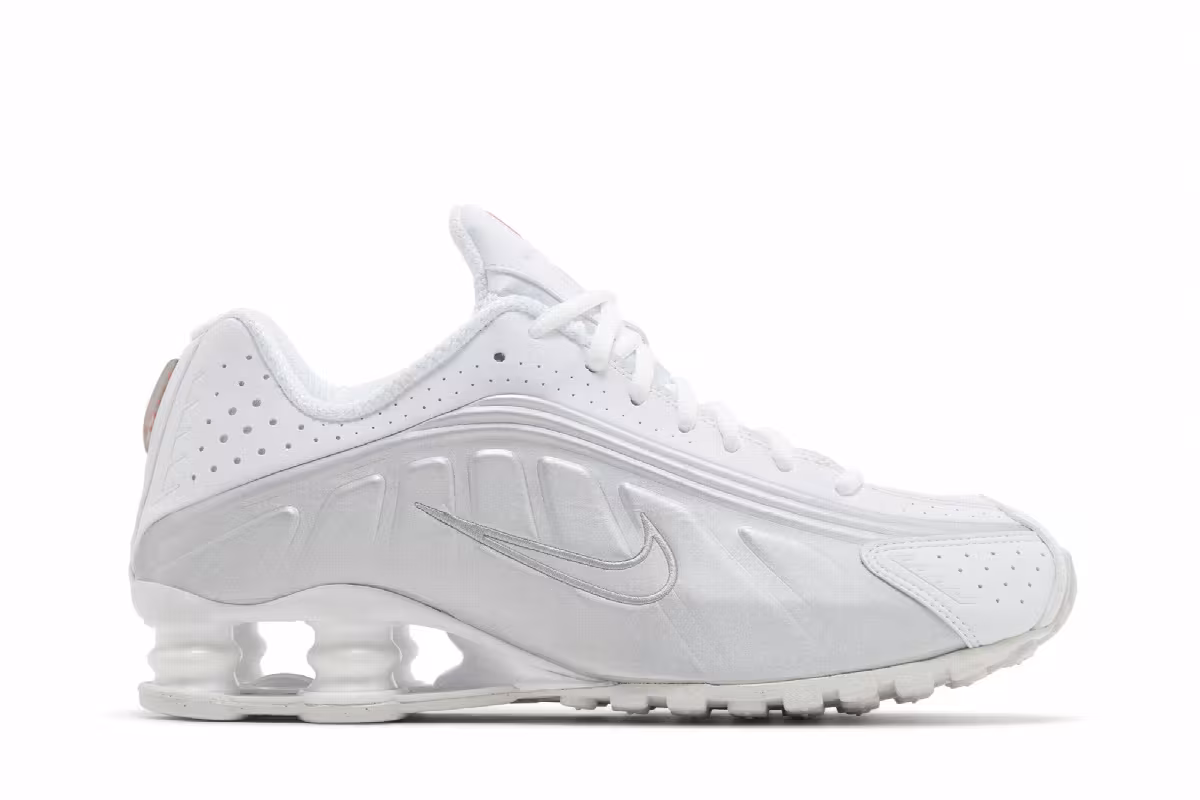 Nike Women's Shox R4 White Metallic, view 2