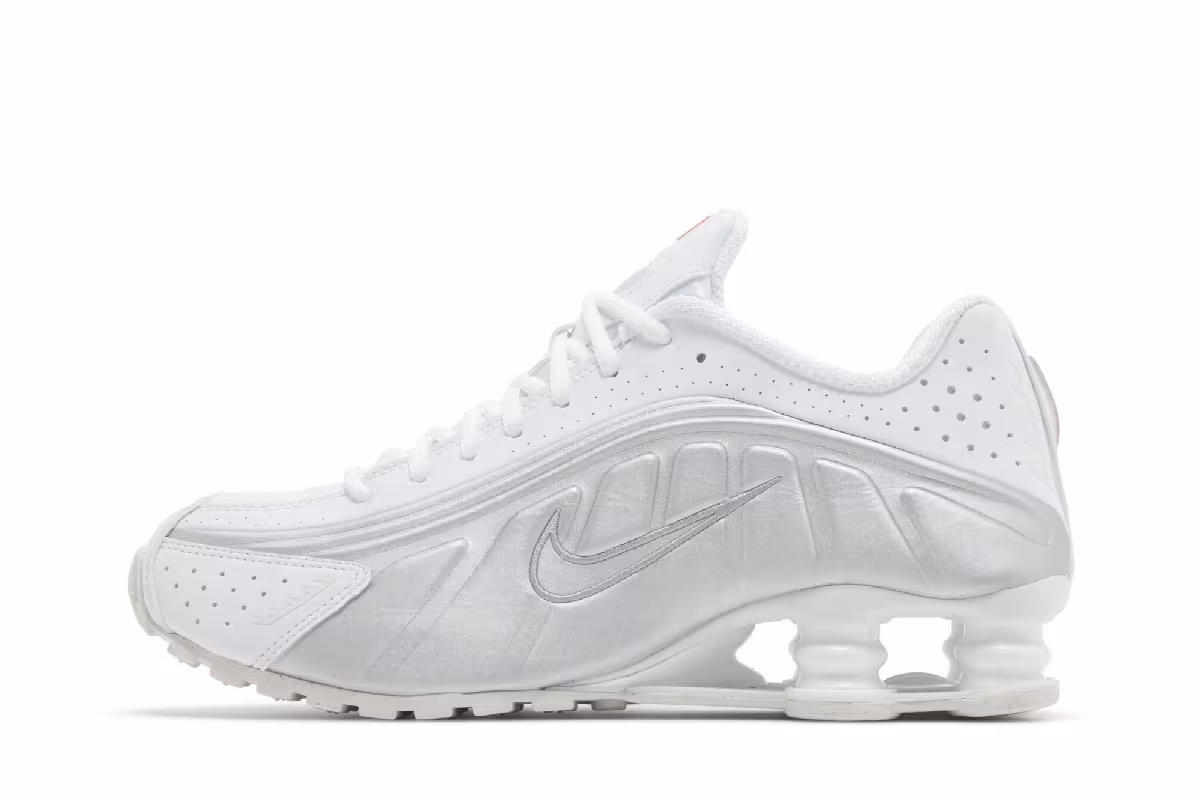 Nike Women's Shox R4 White Metallic, view 4