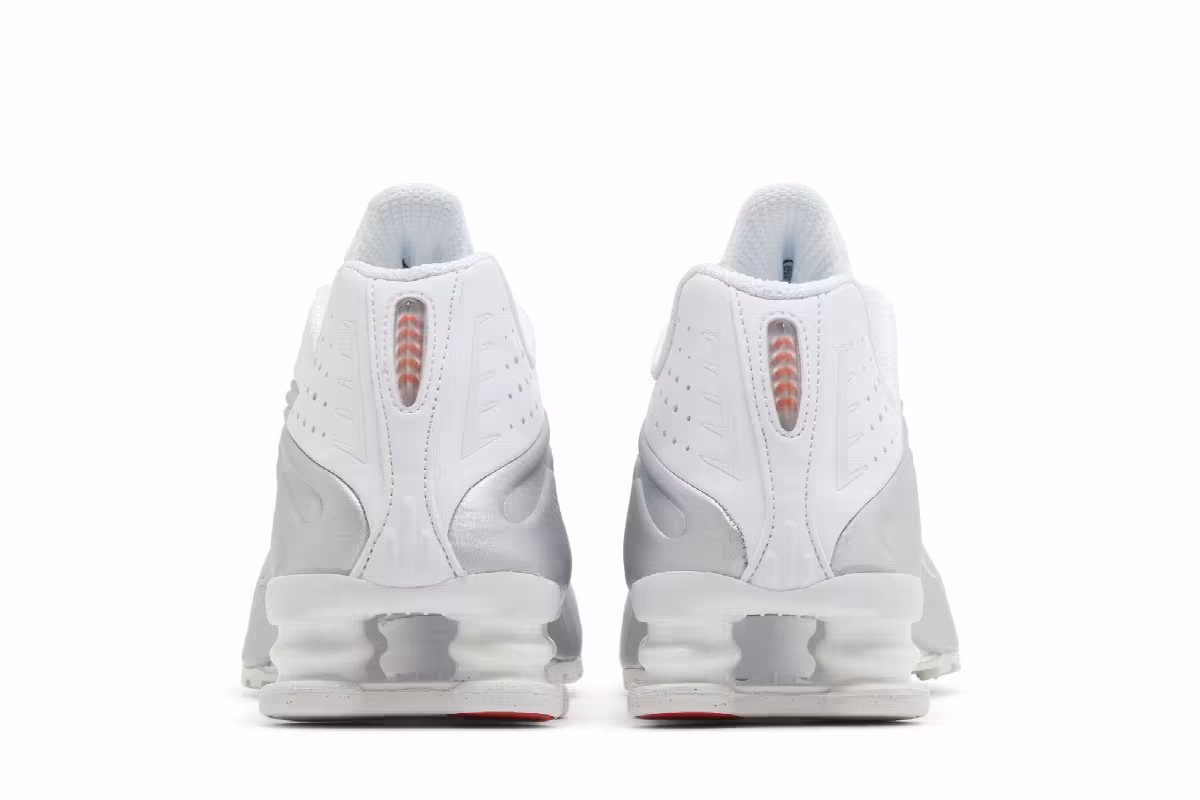 Nike Women's Shox R4 White Metallic, view 7