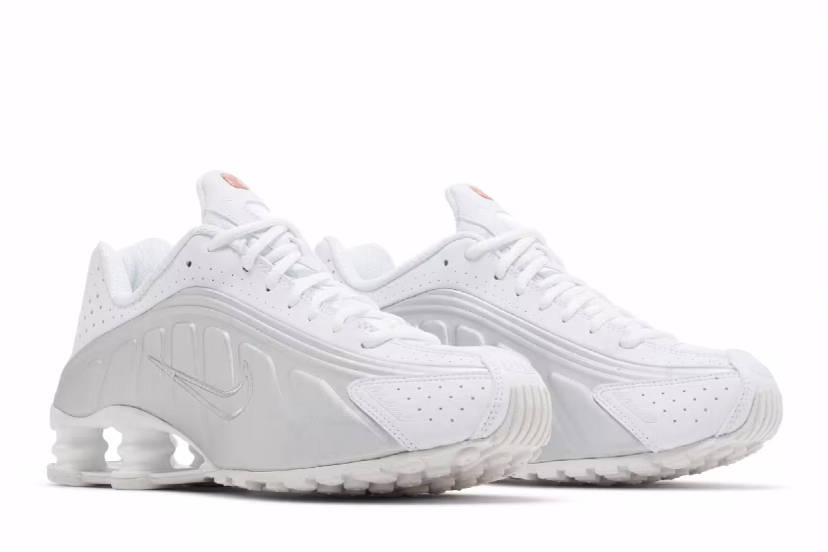 Nike Women's Shox R4 White Metallic, view 9