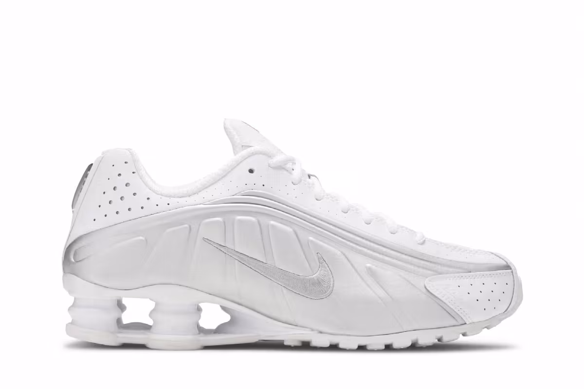 Nike Shox R4 White Metallic, view 2