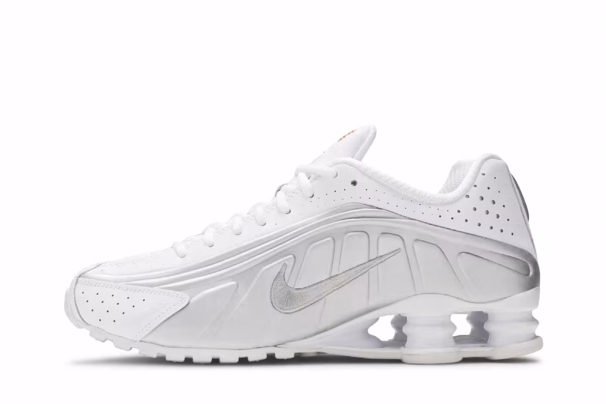 Nike Shox R4 White Metallic, view 4