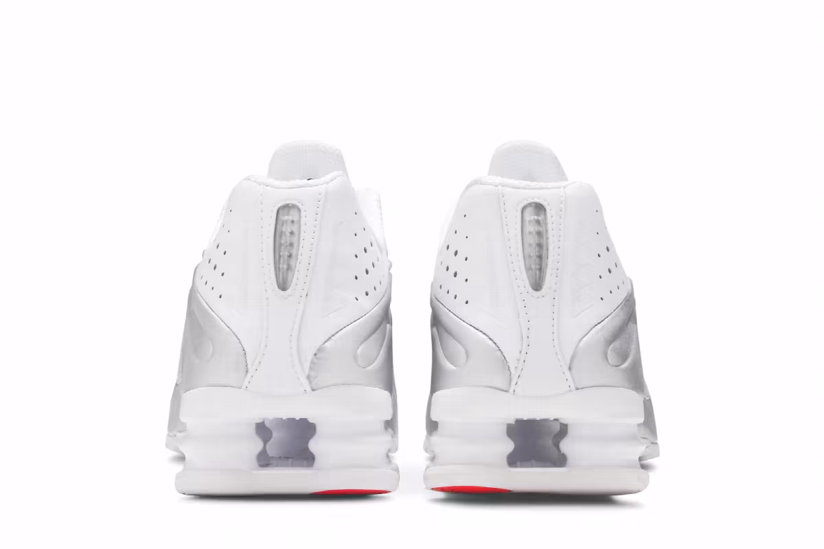Nike Shox R4 White Metallic, view 7