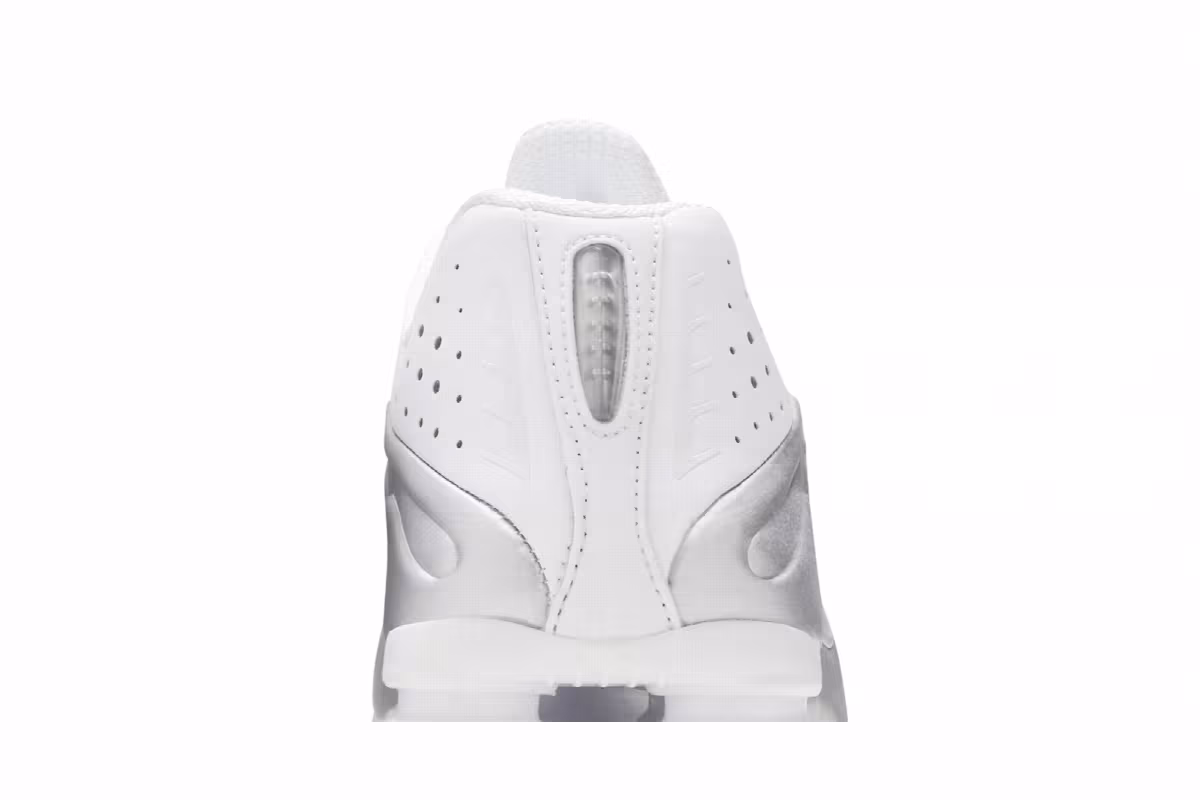 Nike Shox R4 White Metallic, view 8