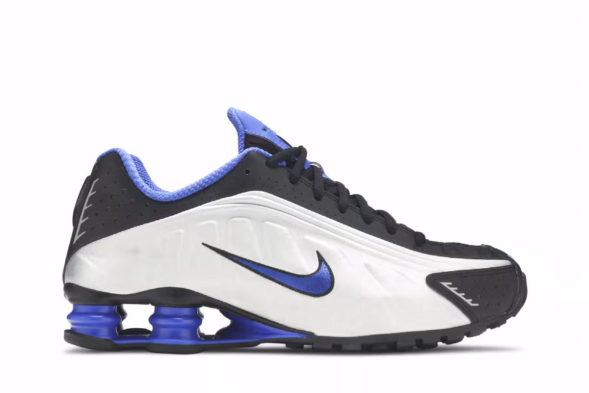 Nike Shox R4 Silver Racer Blue, view 2