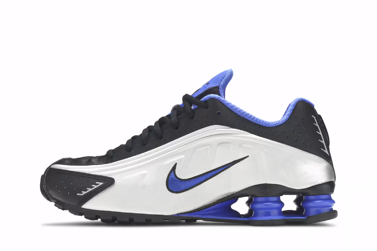 Nike Shox R4 Silver Racer Blue, view 4