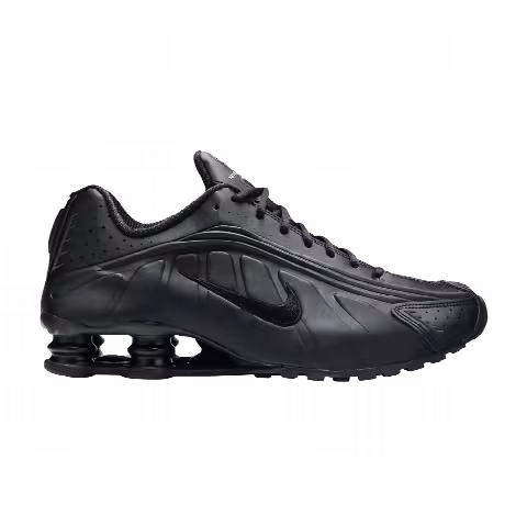 Nike Shox R4 'Triple Black Embroidered Swoosh'
