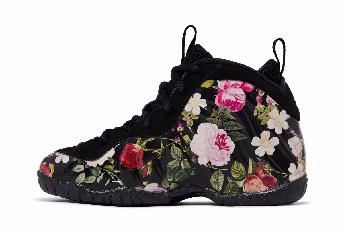 Nike Little Posite PS Floral, view 4