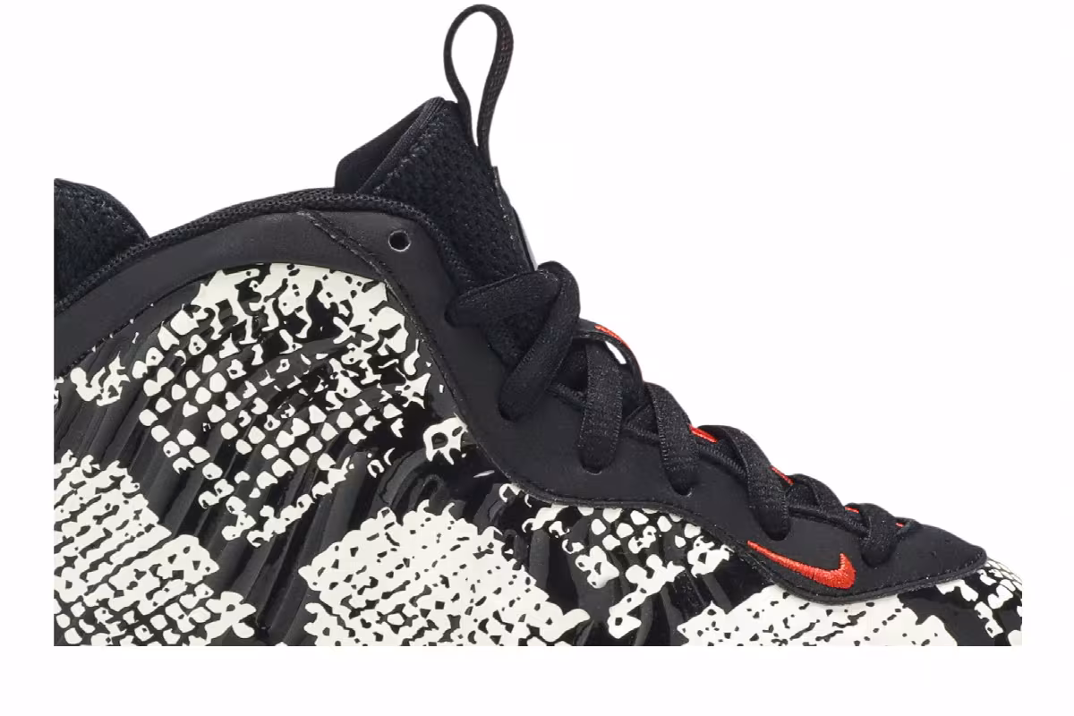 Nike Little Posite One PS Albino Snakeskin, view 3