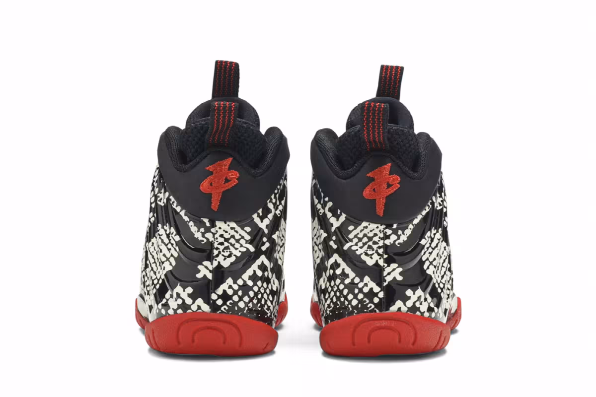 Nike Little Posite One PS Albino Snakeskin, view 7