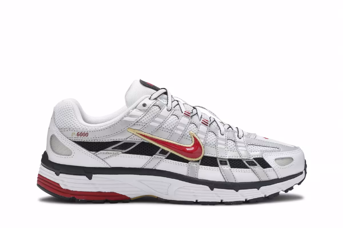 Nike Women's P-6000 CNPT Metallic Silver Red, view 2