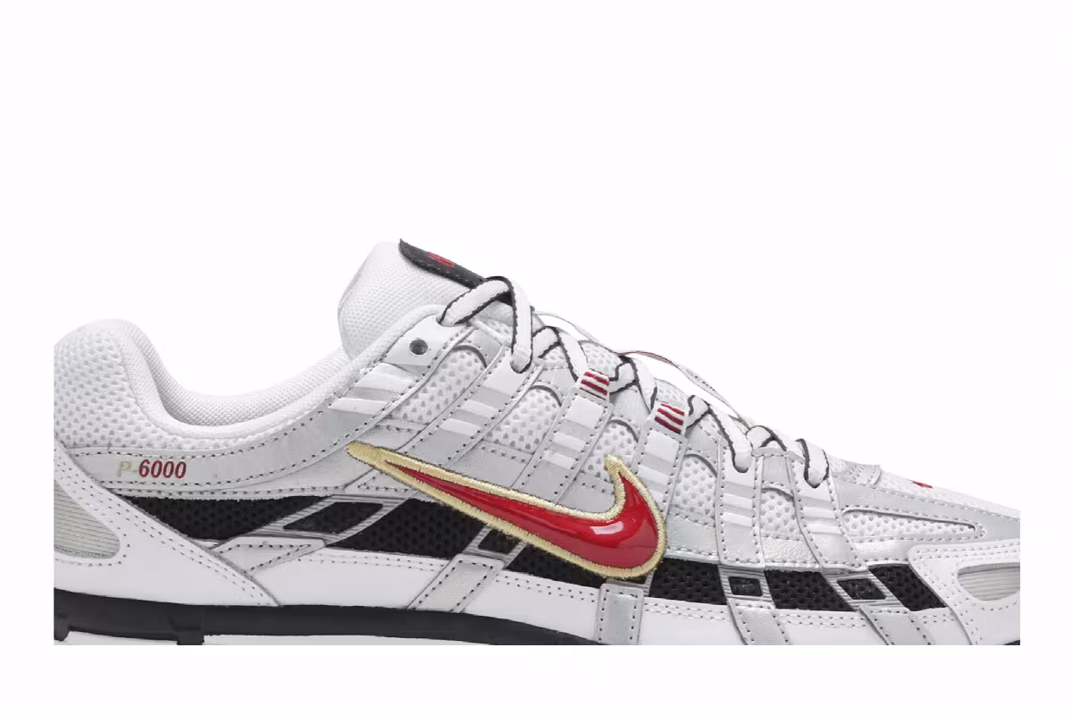 Nike Women's P-6000 CNPT Metallic Silver Red, view 3