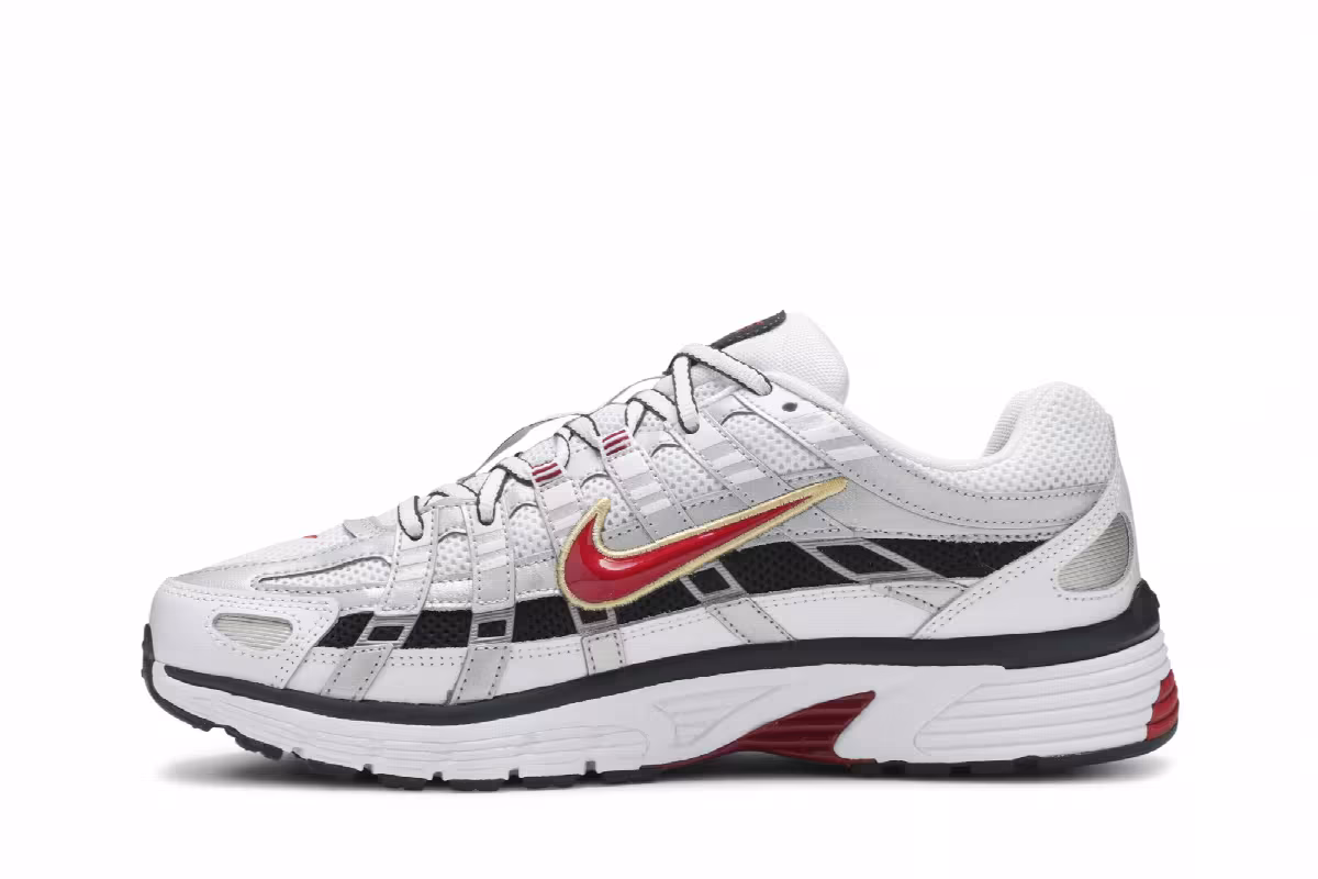 Nike Women's P-6000 CNPT Metallic Silver Red, view 4