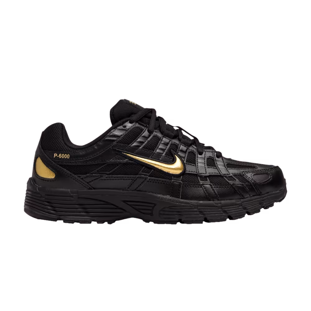 Nike Women's P-6000 Essential Black Metallic Gold