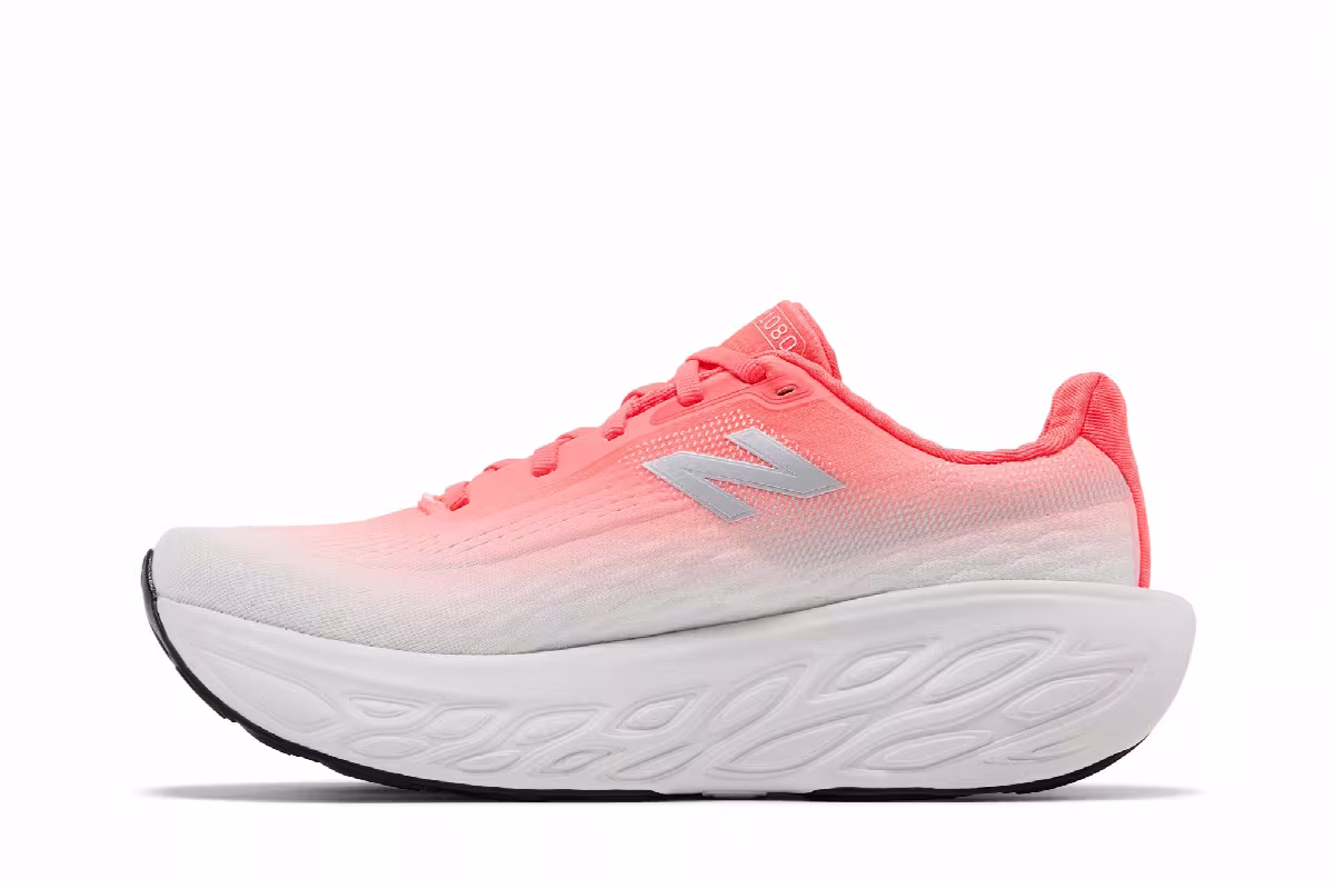 New Balance Women's Fresh Foam X 1080v14 Wide Orange White, view 4