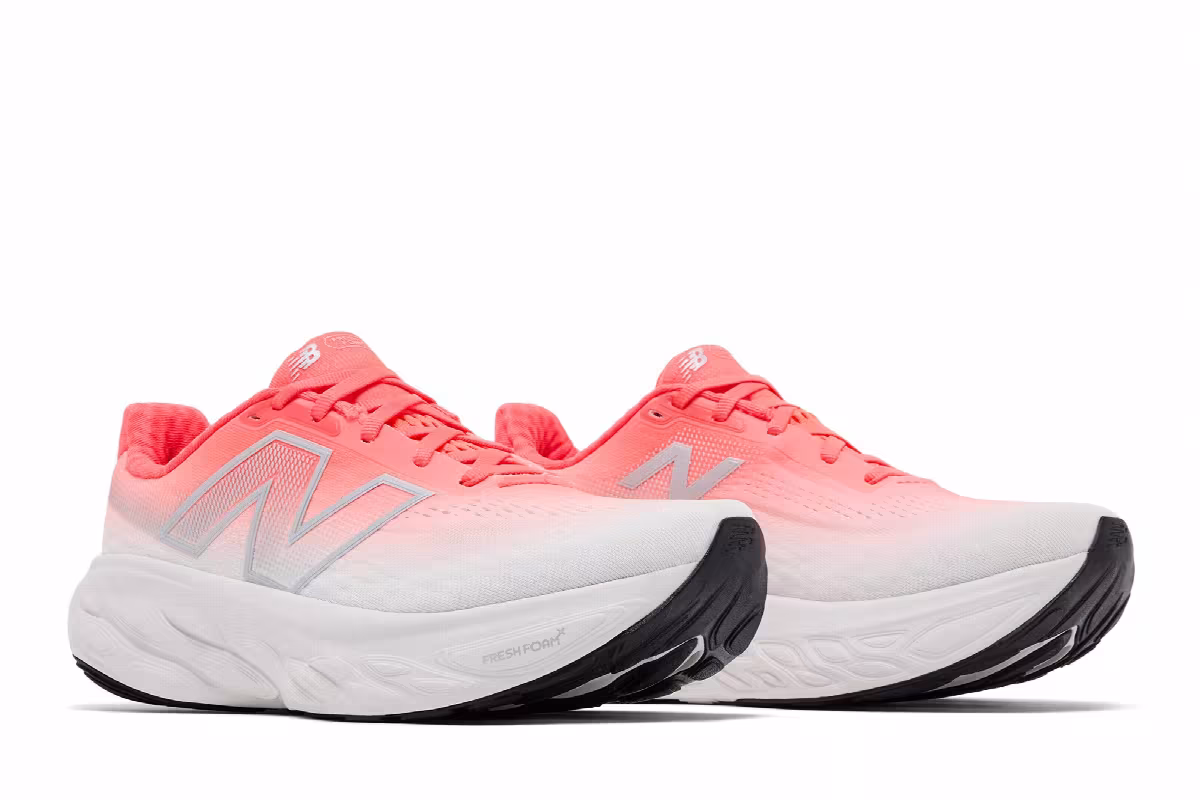 New Balance Women's Fresh Foam X 1080v14 Wide Orange White, view 9