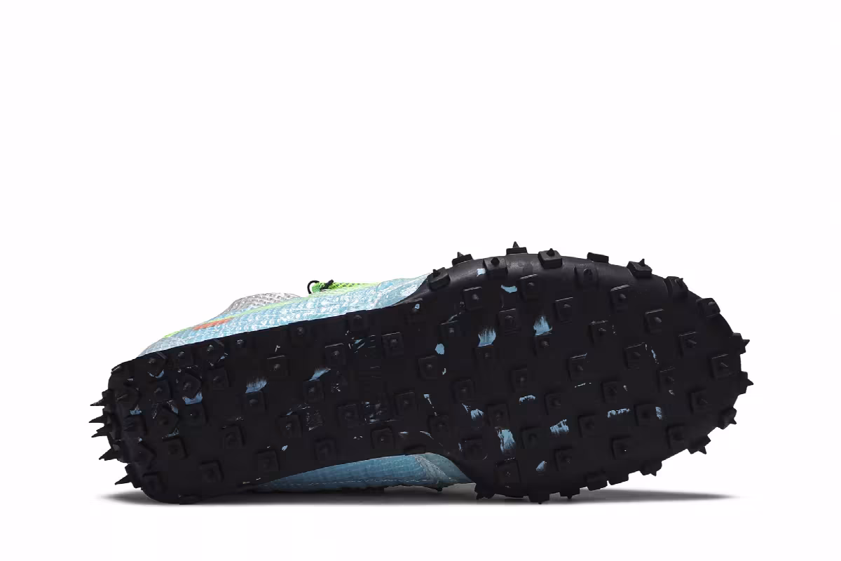 Off-White x Nike Women's Waffle Racer Vivid Sky, view 5