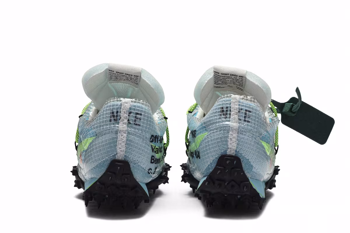 Off-White x Nike Women's Waffle Racer Vivid Sky, view 7