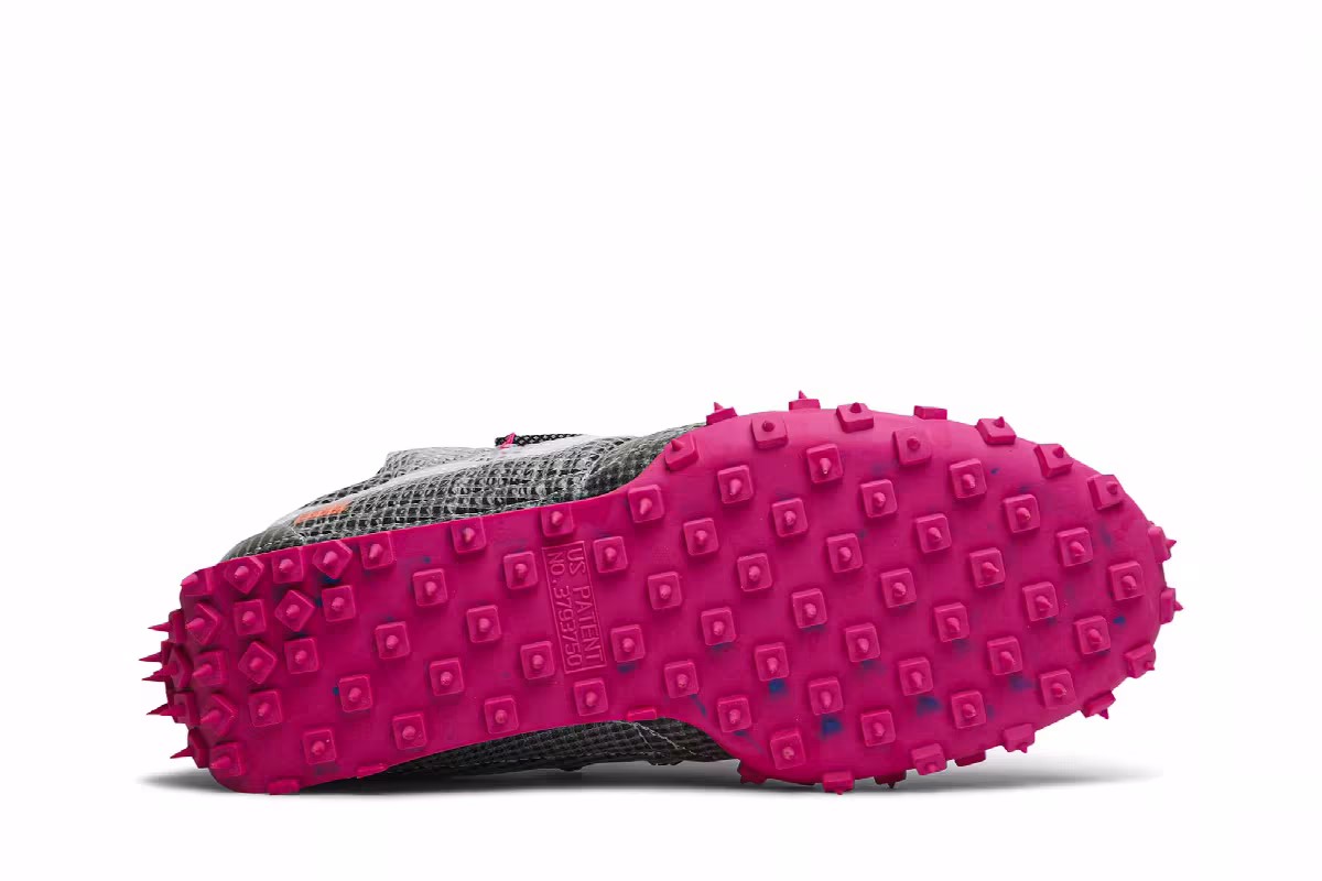 Off-White x Nike Women's Waffle Racer Fuchsia, view 5