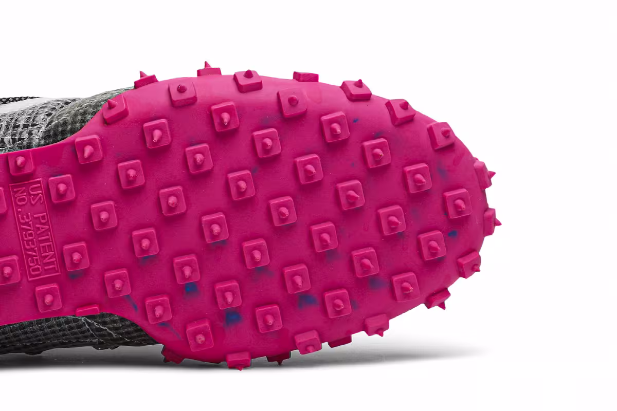 Off-White x Nike Women's Waffle Racer Fuchsia, view 6