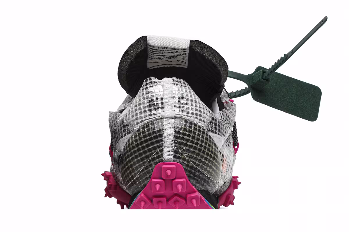Off-White x Nike Women's Waffle Racer Fuchsia, view 8