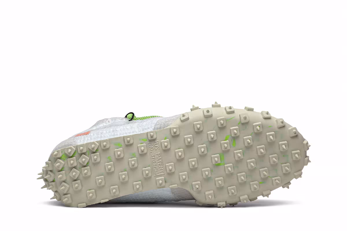 Off-White x Nike Women's Waffle Racer Electric Green, view 5