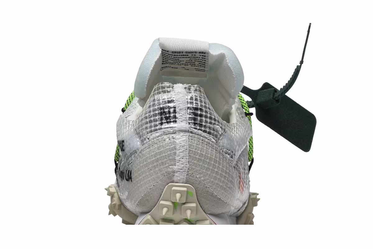 Off-White x Nike Women's Waffle Racer Electric Green, view 8