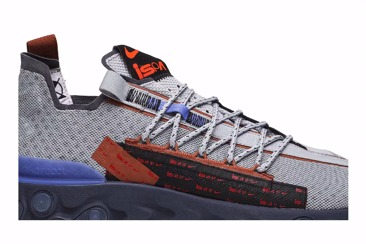 Nike React WR ISPA Wolf Grey, view 3