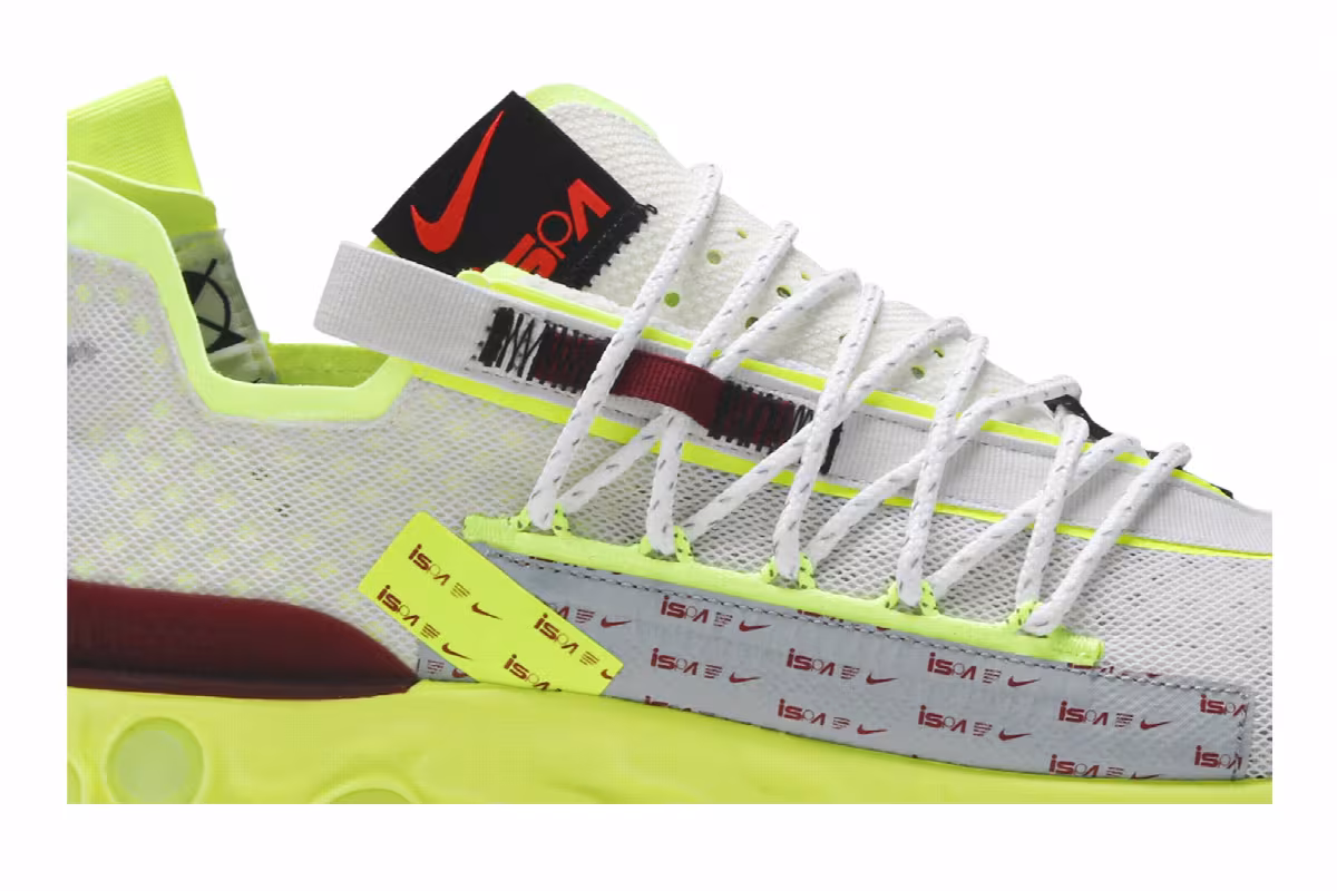 Nike React WR ISPA Platinum Volt, view 3