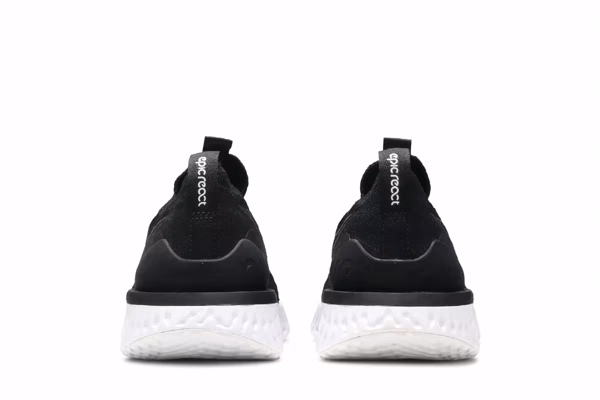 Nike Women's Epic Phantom React Flyknit Black, view 7