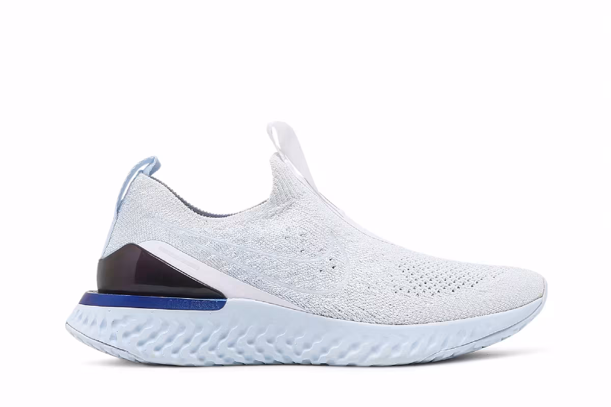 Nike Women's Epic Phantom React Flyknit Hydrogen Blue, view 2