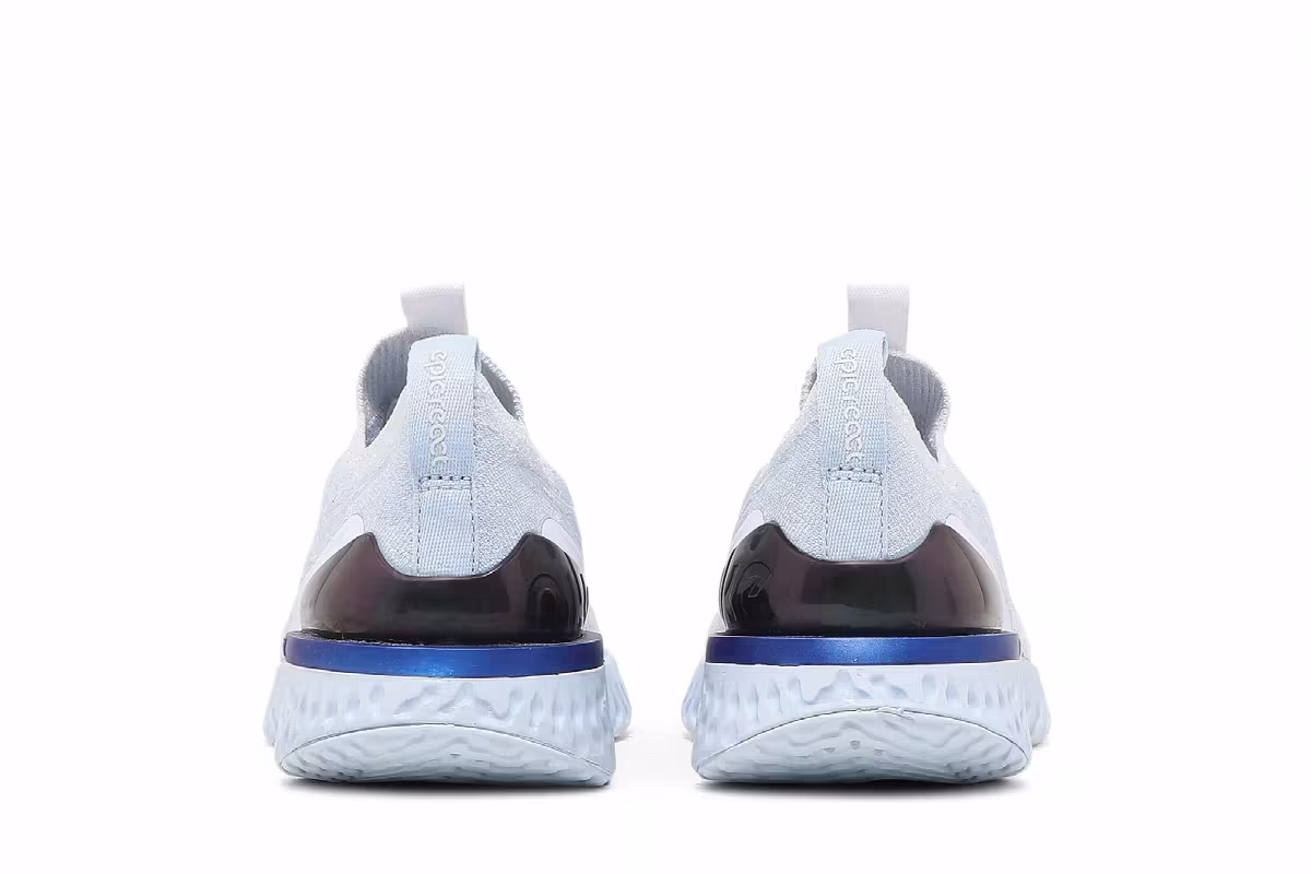 Nike Women's Epic Phantom React Flyknit Hydrogen Blue, view 7