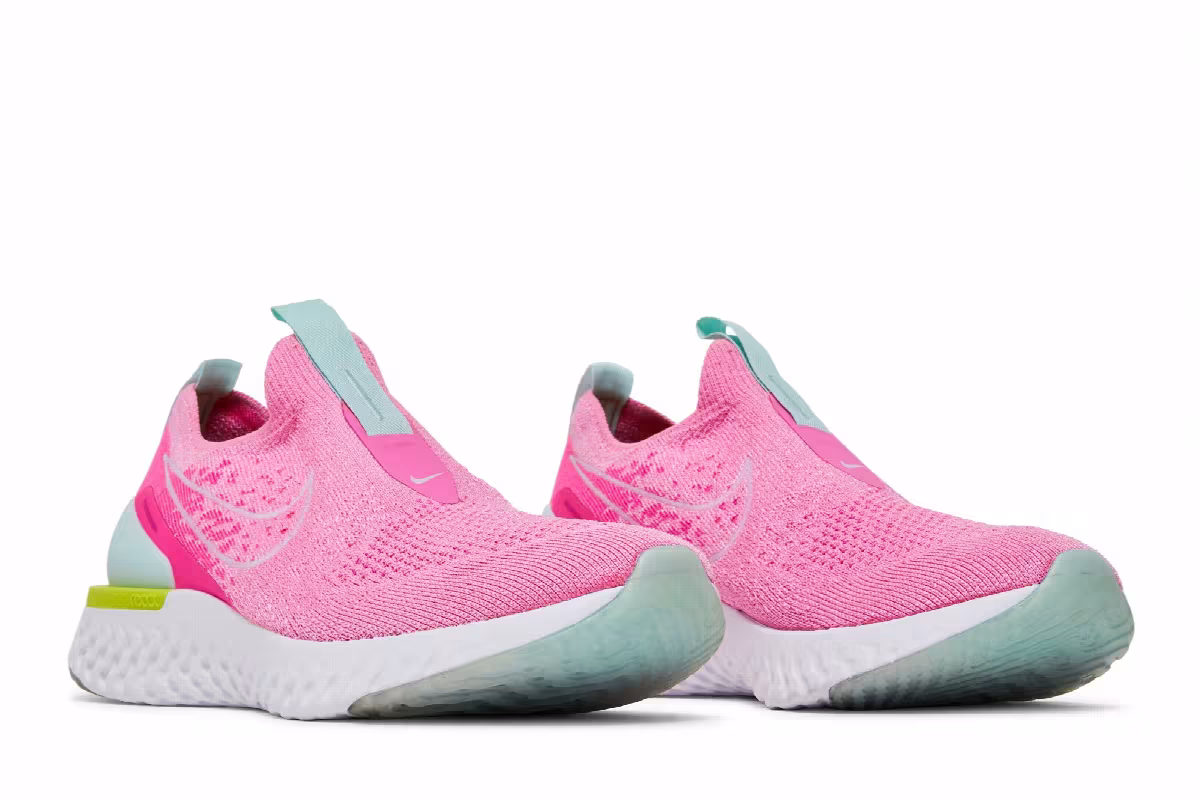 Nike Women's Epic Phantom React Flyknit Psychic Pink, view 9