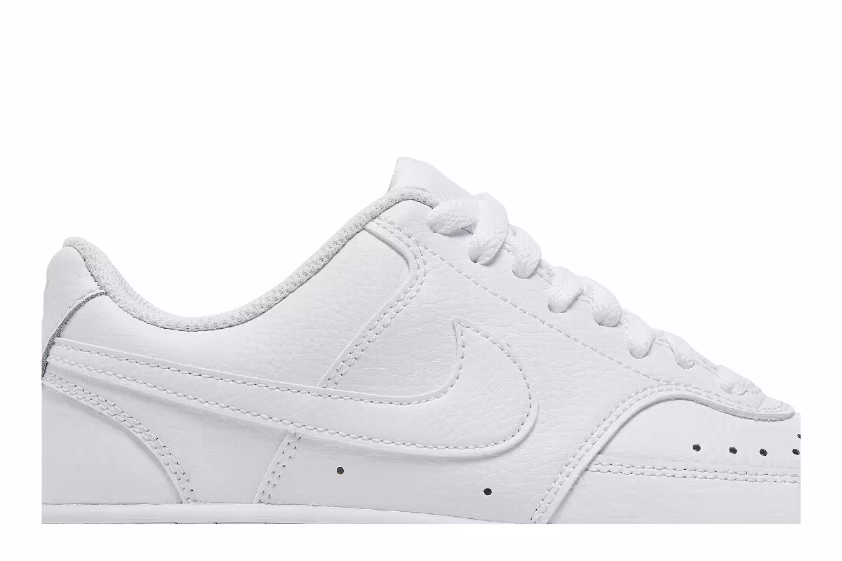 Nike Court Vision Low Triple White, view 3